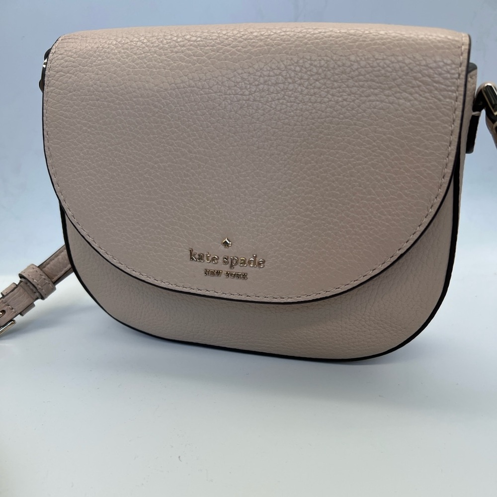 kate spade Pebbled Leather Crossbody in Soft Blush